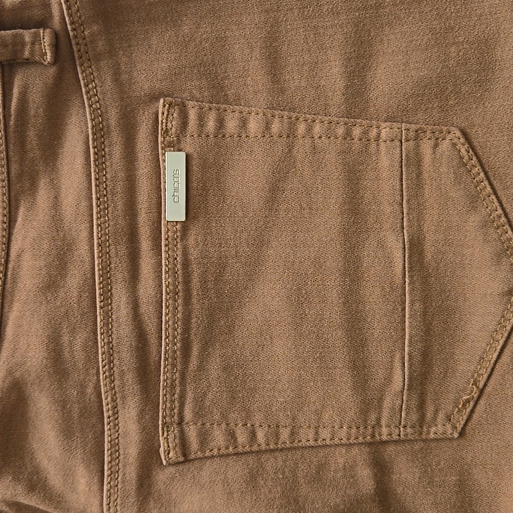 Chico's So Slimming Girlfriend Crop Denim Jeans 10 - Picture 5 of 11